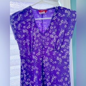 Y2K Esprit asymmetrical floral dress. Size extra small.